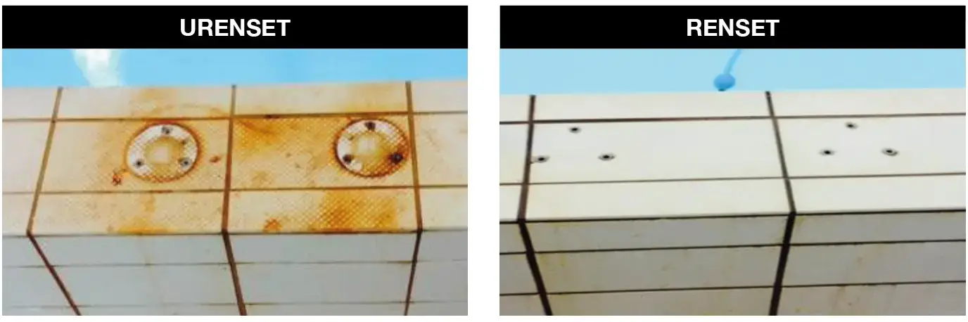 Effektivt fjerning av kalk, rust , sementslør, saltutfellinger, fugeslør, rester etter fliselim og overflødige mørtel/betongspill på betong, teglstein keramiske fliser, naturstein o.l