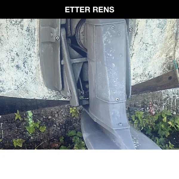Bekjemp og fjern alger, groe, grønske, skjelldannelse og mikroorganismer over og under vannlinjen, inkludert propell og akslinger.